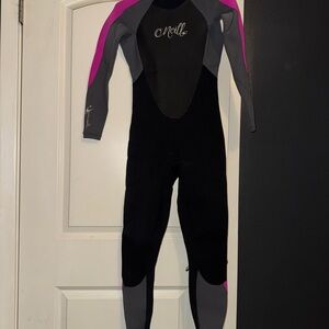 O'Neill Black and Magenta Wetsuit